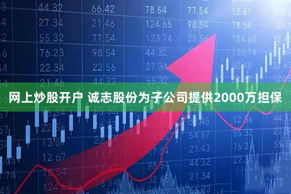 网上炒股开户 诚志股份为子公司提供2000万担保